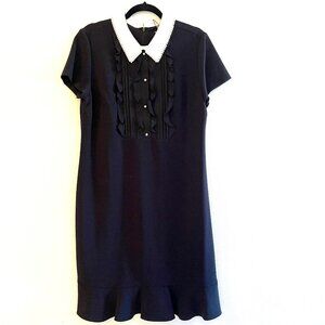 Karl Lagerfeld Embellished Black Dress Size 12